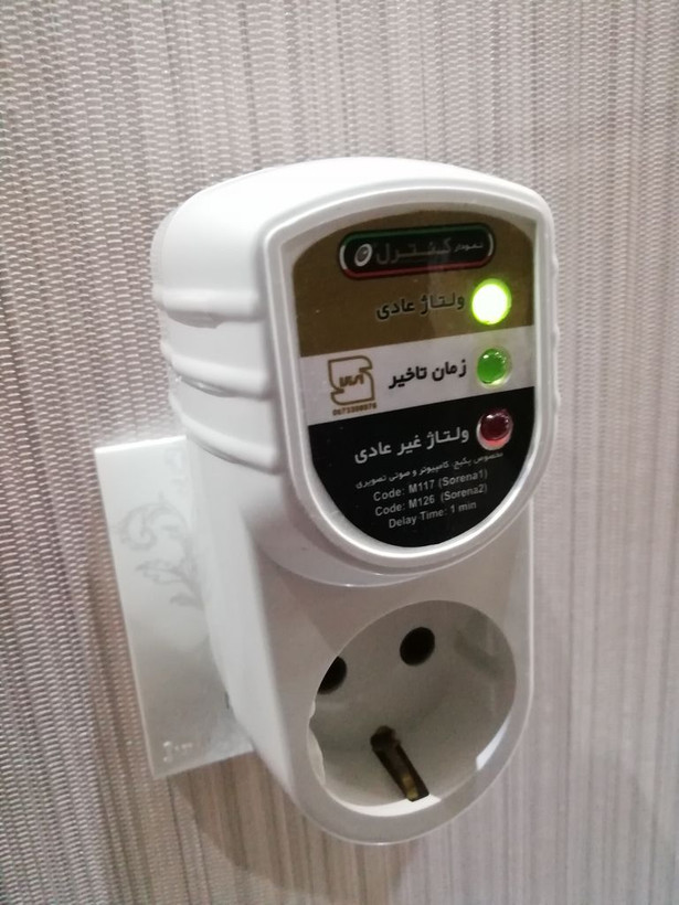 محافظ ولتاژ الکترونیکی نمودار کنترل مدل M117 طرح سورنا مناسب پکیج، کامپیوتر و لوازم صوتی تصویری